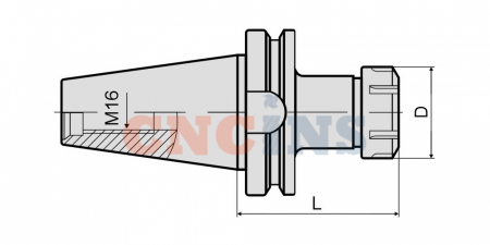 BT40-ER25-070 Патрон цанговый
